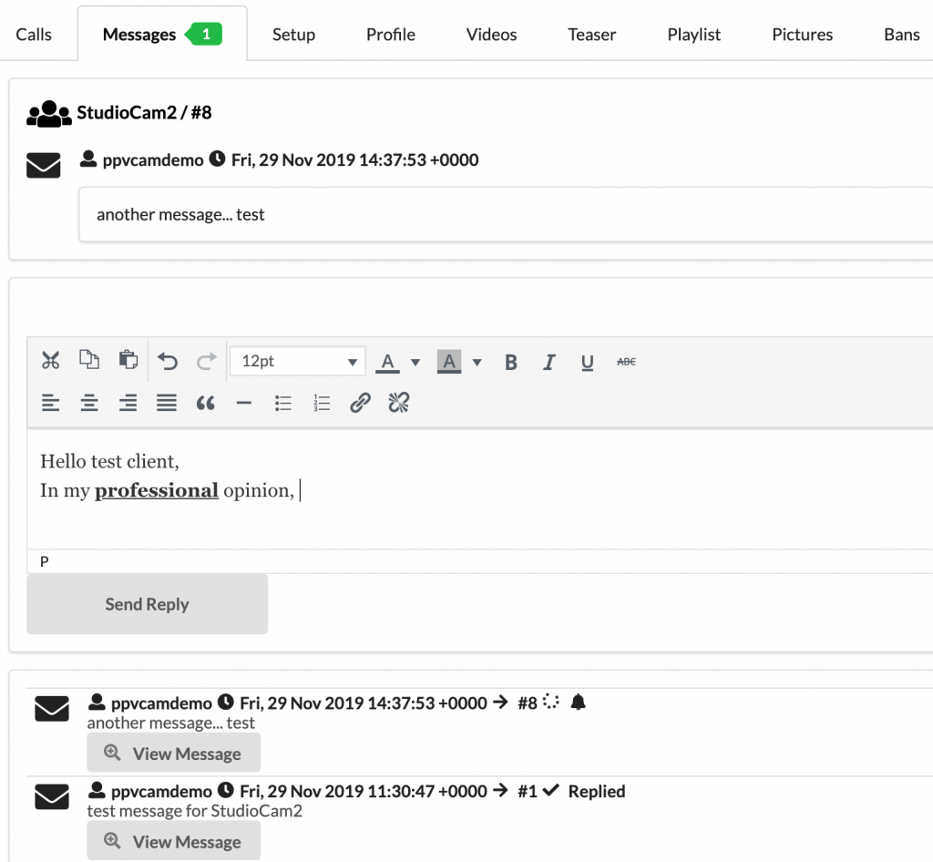 Paid Video Questions and Messages PaidVideoChat