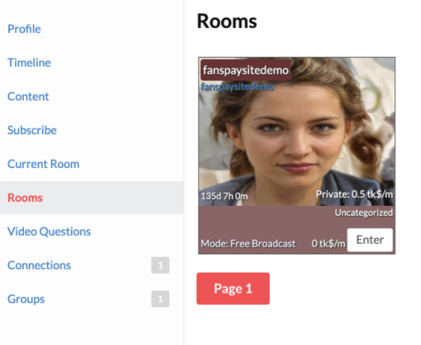 Integration with BuddyPress / BuddyBoss profile: Current Room, Rooms list, Video Questions .